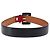 Céline Cinturón CELINE Circle Belt de cuero 29.9'' Rojo Oro Auth 203046 Roja Dorado - vista 2