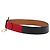 Céline Cinturón CELINE Circle Belt de cuero 29.9'' Rojo Oro Auth 203046 Roja Dorado - vista 3