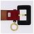 Céline Cinturón CELINE Circle Belt de cuero 29.9'' Rojo Oro Auth 203046 Roja Dorado - vista 6