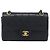 Borsa a tracolla CHANEL Chain Matelasse 23 in pelle d'agnello nera e oro CC Auth 200493SAM Nero D'oro - vista 13