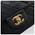 Borsa a tracolla CHANEL Chain Matelasse 23 in pelle d'agnello nera e oro CC Auth 200493SAM Nero D'oro - vista 18