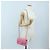 Borsa a tracolla CHANEL Chain Matelasse 20 Tweed Pink Gold CC Auth BA15644SM Rosa D'oro - vista 27
