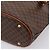 Céline Borsa Tote CELINE Macadam Canvas PVC Pelle Brown Gold Auth 203435A Marrone D'oro - vista 16