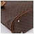 Céline Borsa Tote CELINE Macadam Canvas PVC Pelle Brown Gold Auth 203435A Marrone D'oro - vista 17