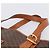 Céline Borsa Tote CELINE Macadam Canvas PVC Pelle Brown Gold Auth 203435A Marrone D'oro - vista 8