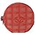CHANEL New Travel Line Pouch Canvas Red Silver CC Auth 202970 Argento Rosso - vista 13