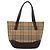 Borsa a mano BURBERRY Nova Check Canvas Beige Gold Auth 202661 D'oro - vista 13