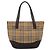 Borsa a mano BURBERRY Nova Check Canvas Beige Gold Auth 202661 D'oro - vista 2