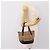 Borsa a mano BURBERRY Nova Check Canvas Beige Gold Auth 202661 D'oro - vista 23