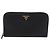 PRADA Lange Geldbörse Saffiano Black Gold Tone Auth 203079 Schwarz - Ansicht 13