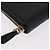 PRADA Lange Geldbörse Saffiano Black Gold Tone Auth 203079 Schwarz - Ansicht 7