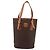 Céline CELINE Macadam Canvas Tote Bag PVC Leder Brown Gold Auth 201267V Braun Golden - Ansicht 13