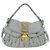 Miu Miu Handtasche Leder 2way Grau Gold Authentisch 196873A Braun Golden - Ansicht 13