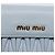 Miu Miu Matelasse Bifold Wallet Leather Light Blue Gold Auth 203339M Golden - view 17