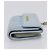 Miu Miu Matelasse Bifold Wallet Leather Light Blue Gold Auth 203339M Golden - view 4