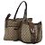 Borsa a Tracolla GUCCI GG Canvas Supreme Sherry Line Beige Brown Auth 202170 Marrone