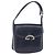 Borsa a tracolla GUCCI in pelle blu navy e tono oro Auth 201158
