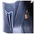 Borsa a tracolla GUCCI in pelle blu navy e tono oro Auth 201158 - vista 24