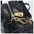 Borsa Miu Miu Vitellolux Matelassé in pelle 2way Nero Tono Oro Auth 202629V - vista 20