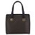 Céline Borsa a mano circolare CELINE Macadam Canvas PVC Pelle Nero Oro Auth 202882 D'oro - vista 2