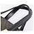 Céline Borsa a mano circolare CELINE Macadam Canvas PVC Pelle Nero Oro Auth 202882 D'oro - vista 8