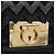 Borsa Salvatore Ferragamo Gancini in camoscio 2way nera tono oro Auth ka6147 Nero - vista 20