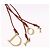 Borsa a tracolla Christian Dior in pelle marrone e oro Auth 202621V - vista 18