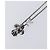 LOUIS VUITTON Collana Pendente Vivienne Metallo Nero Argento M00831 Auth 202825M - vista 13