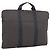 Hermès HERMES Her Line Porte Documents Handtasche Canvas Gray Silver Auth 202855A Braun Silber