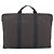 Hermès HERMES Her Line Porte Documents Handtasche Canvas Gray Silver Auth 202855A Braun Silber - Ansicht 2