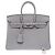 Hermès Borsa HERMES Birkin 25 in Pelle Grigia - 103898 Grigio - vista 3