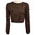 Jonathan Simkhai Simkhai Brown Zadie Embellished Cropped Cardigan Braun