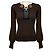 Gucci brauner Wollstrickpullover mit Verzierungen und Quasten-Details