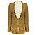 Lanvin Gold Multi Metallic Strick-Cardigan Metallisch