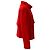 Oscar de la Renta rote Wolle-Bouclé-Jacke mit Brosche - Ansicht 2