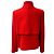 Oscar de la Renta rote Wolle-Bouclé-Jacke mit Brosche - Ansicht 3