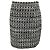 Minifalda de tweed con lentejuelas negro / blanco Alessandra Rich