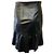 Saia mini Kaye em couro preto Veronica Beard - vista 3