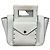 Céline Square Medium Handbag White Leather