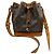 Noe Louis Vuitton Monogram Noé GM Beuteltasche Braun