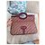 Borsa Christian Dior Monogram Oblique Bordeaux Rosa Bianco - vista 4