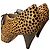 Autre Marque Cosmo Paris Stivaletti in Pelle Stampa Leopardata con Lacci Nero Stampa leopardo
