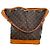 Borsa a secchiello Louis Vuitton Large Noe Monogram in tela rivestita marrone Stampa python