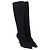 Christian Dior Botas altas de tacón Dior en ante negro - vista 3