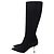 Christian Dior Botas altas de tacón Dior en ante negro - vista 4
