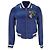 Maje Bacary bestickte Bomberjacke aus blauem Polyester