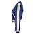 Maje Bacary bestickte Bomberjacke aus blauem Polyester - Ansicht 2