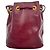Borsa a secchiello Cartier Must De Cartier in pelle burgundy Rosso Bordò - vista 6