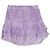 Loveshackfancy Adelia Tiered Mini Skirt in Purple Cotton