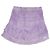 Loveshackfancy Adelia Tiered Mini Skirt in Purple Cotton - view 2